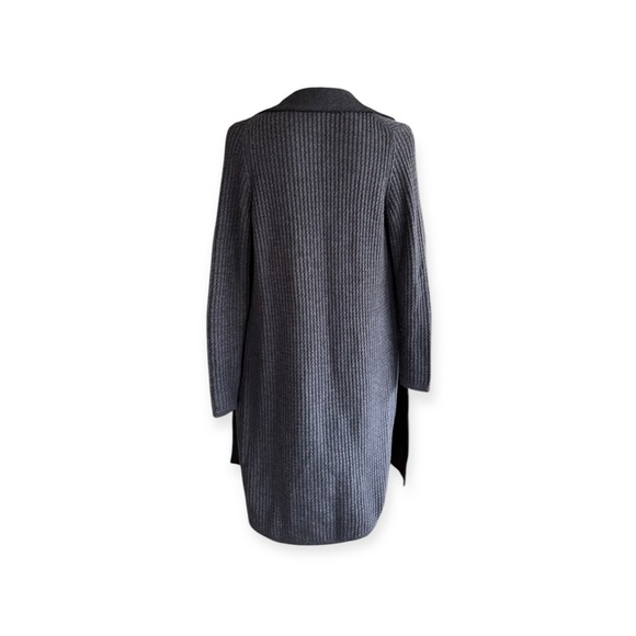 Carlisle Collection Cardigan long gray merino wool small - Picture 3 of 9